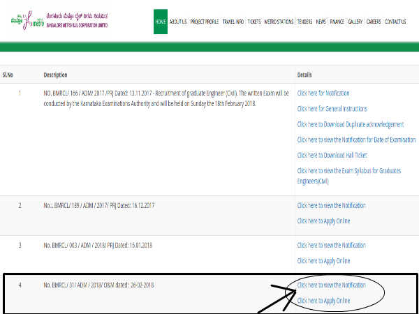 3. அறிவிப்பு இணைப்பு: