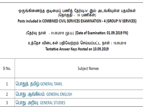 உத்தேச விடைகள்