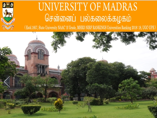 Madras University Result: சென்னைப் பல்கலை., பருவத் தேர்வு முடிவு வெளியீடு! Madras University Result: சென்னைப் பல்கலை., பருவத் தேர்வு முடிவு வெளியீடு!