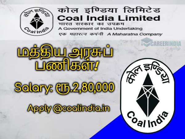 ரூ.2.80 லட்சம் ஊதியத்தில் பட்டதாரி இளைஞர்களுக்கு மத்திய அரசு நிறுவனத்தில் வேலை வாய்ப்பு! ரூ.2.80 லட்சம் ஊதியத்தில் பட்டதாரி இளைஞர்களுக்கு மத்திய அரசு நிறுவனத்தில் வேலை வாய்ப்பு!