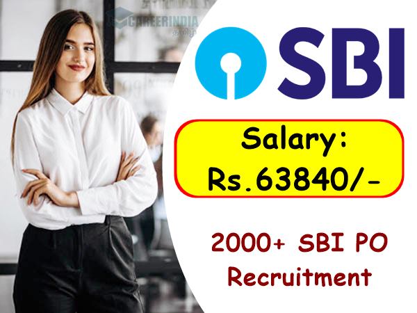 ரூ.63 ஆயிரம் ஊதியம்! மொத்தம் 2000+ வேலைகள்!! SBI வங்கி பணிக்கு விண்ணப்பிக்கலாம் வாங்க! ரூ.63 ஆயிரம் ஊதியம்! மொத்தம் 2000+ வேலைகள்!! SBI வங்கி பணிக்கு விண்ணப்பிக்கலாம் வாங்க!
