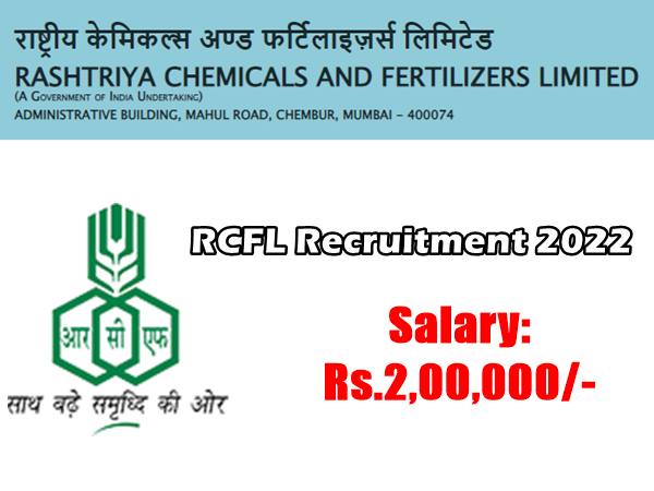 மாதம் ரூ.2 லட்சம் ஊதியம்! அழைக்கும் மத்திய RCFL நிறுவனம்! விண்ணப்பிக்கலாம் வாங்க! மாதம் ரூ.2 லட்சம் ஊதியம்! அழைக்கும் மத்திய RCFL நிறுவனம்! விண்ணப்பிக்கலாம் வாங்க!