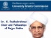 பல்கலைக் கழகங்களில் டாக்டர் ராதாகிருஷ்ணன் இருக்கை அமைக்கப்படும்: யுஜிசி அறிவிப்பு